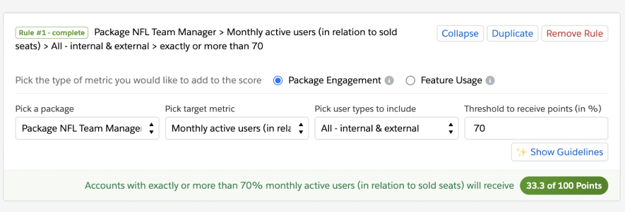 ISVapp Rule Based Health Score